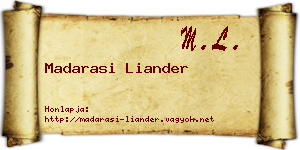 Madarasi Liander névjegykártya
